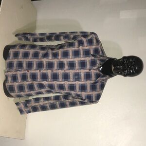 Men's Geometric Blue and White Jacket